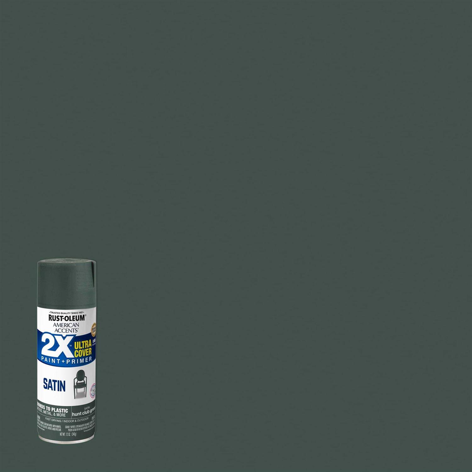 Green Rust-Oleum American Accents 2X Ultra Cover Satin Spray Paint - Zenithce