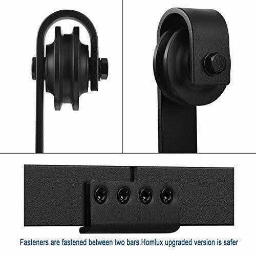 Homlux Heavy Duty Sturdy Sliding Barn Door Hardware Kit Single Door - Zenithce