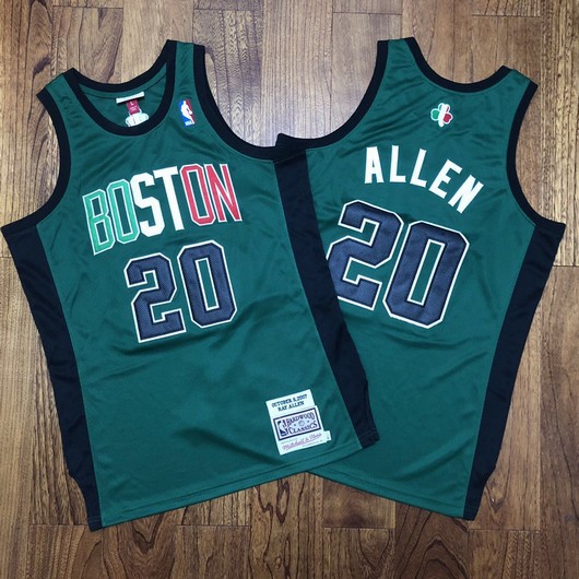 Boston Celtics #20 Ray Allen Green 2007 Hardwood Classics Soul AU Throwback Jersey - Zenithce