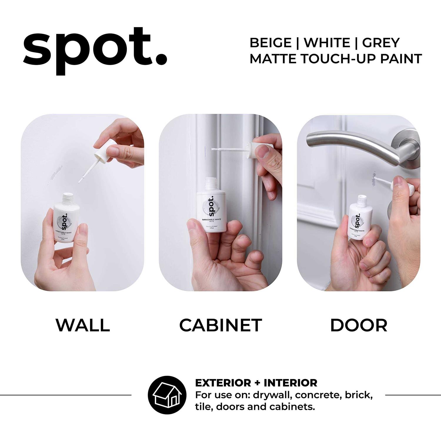 spot. Touch Up Paint for Appliance, Porcelain, Sinks, Bathtubs, Appliances, Metal Surfaces, Tiles, Ceramics, and Fiberglass - Zenithce