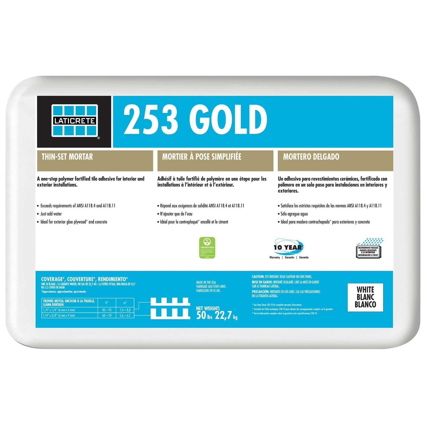Laticrete 253 Gold Multipurpose Mortar - Zenithce