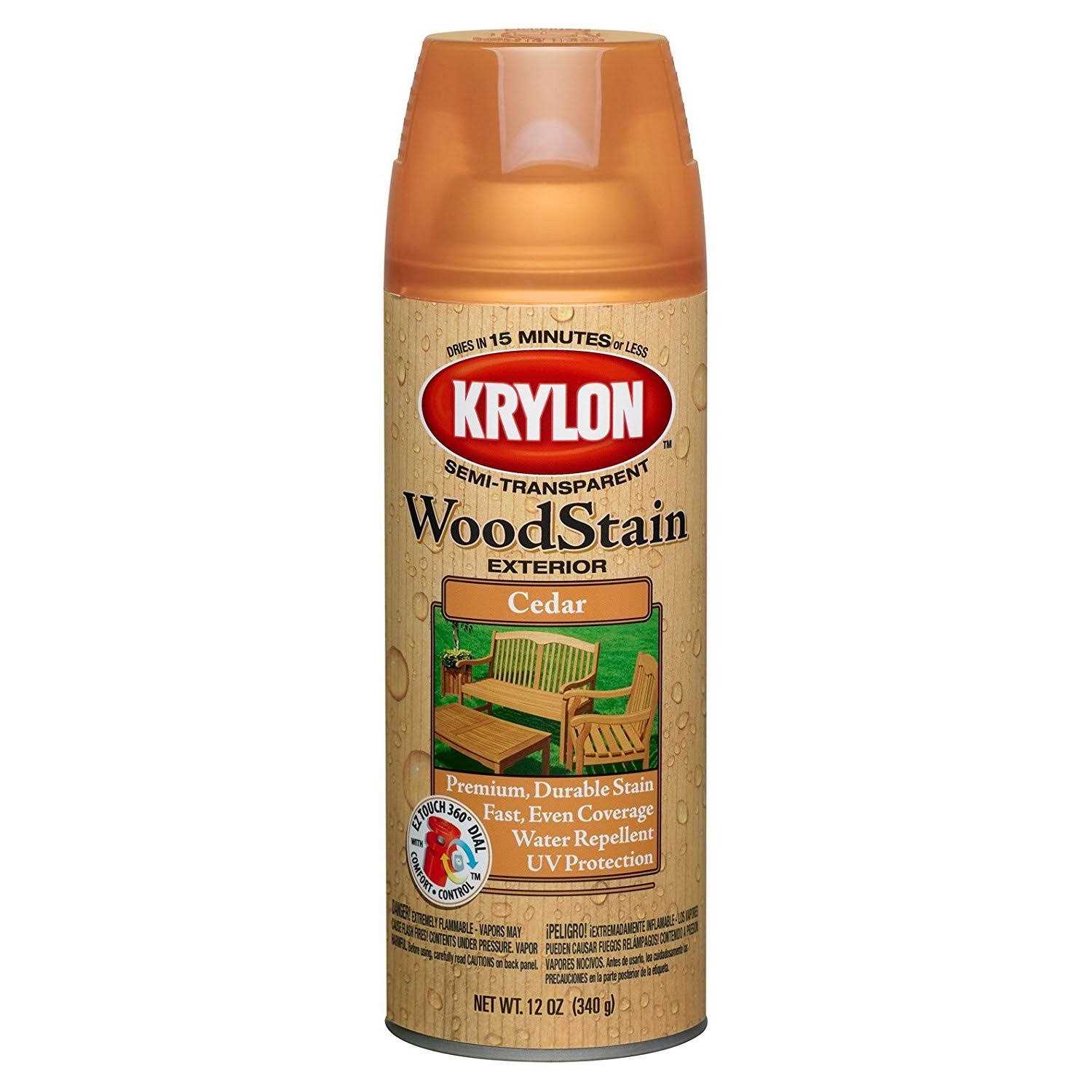 Krylon K03601000 Exterior Semi-Transparent Wood Stain - Zenithce