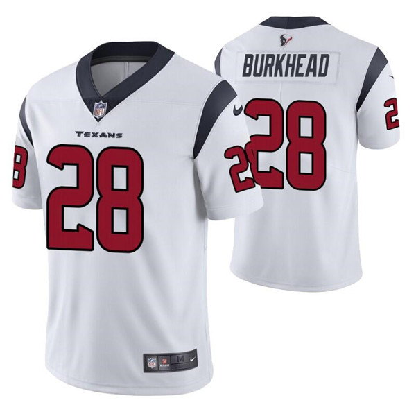 Houston Texans #28 Rex Burkhead White Vapor Untouchable Limited Stitched Jersey - Zenithce