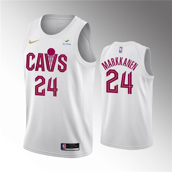 Cleveland Cavaliers #24 Lauri Markkanen Association Edition Stitched Jersey - Zenithce