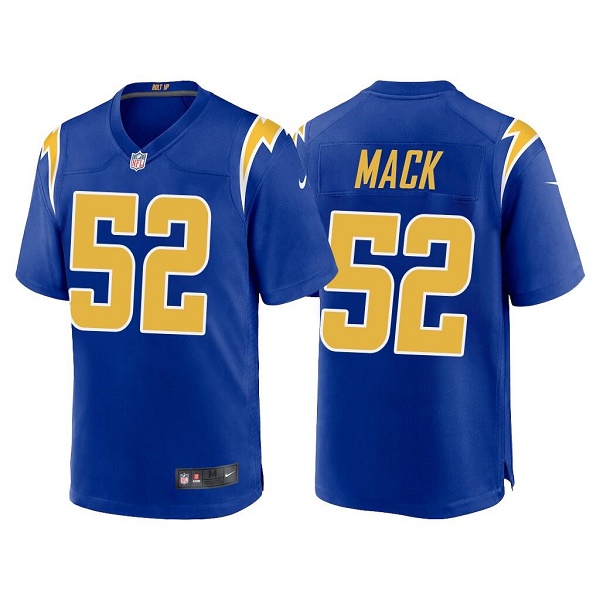 Los Angeles Chargers #52 Khalil Mack Navy Vapor Untouchable Limited Stitched Jersey - Zenithce