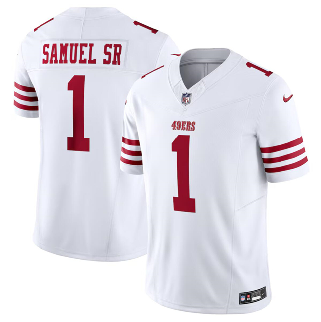 San Francisco 49ers #1 Deebo Samuel White F.U.S.E. Vapor Untouchable Limited Stitched Jersey - Zenithce