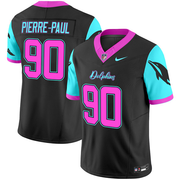 Miami Dolphins #90 Jason Pierre-Paul Black F.U.S.E. 