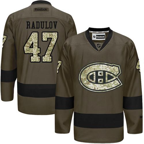 Canadiens #47 Alexander Radulov Green Salute To Service Stitched Jersey - Zenithce