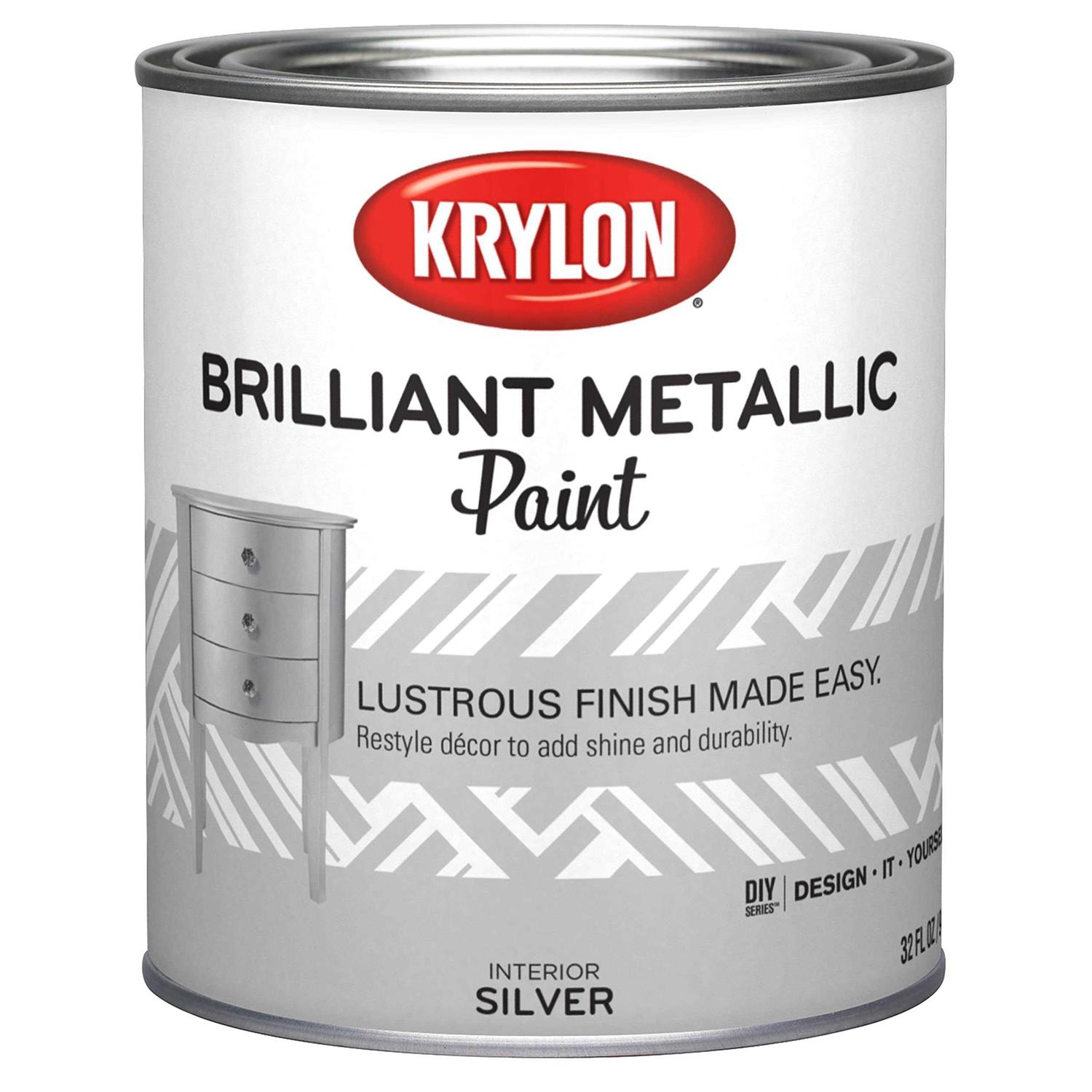 Krylon Latex Metallic Paint - Zenithce