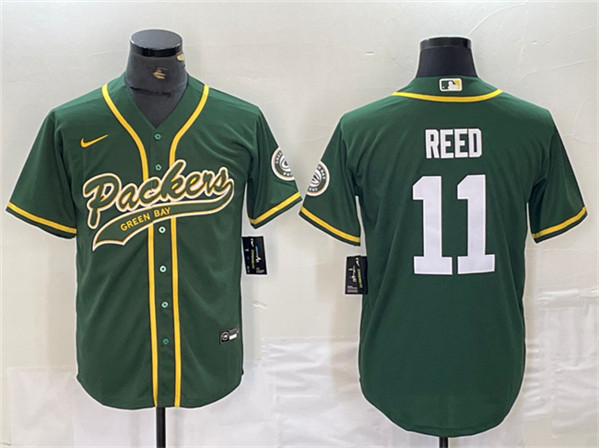 Green Bay Packers #11 Jayden Reed Green Cool Base Stitched Jersey - Zenithce