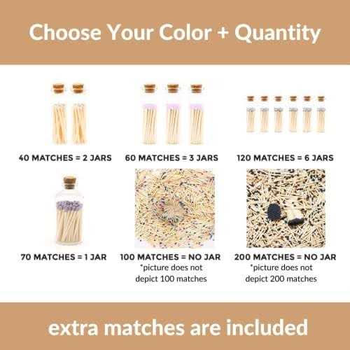 River Birch Tip Decorative Matches Small Premium Wooden Safety Matches - Zenithce
