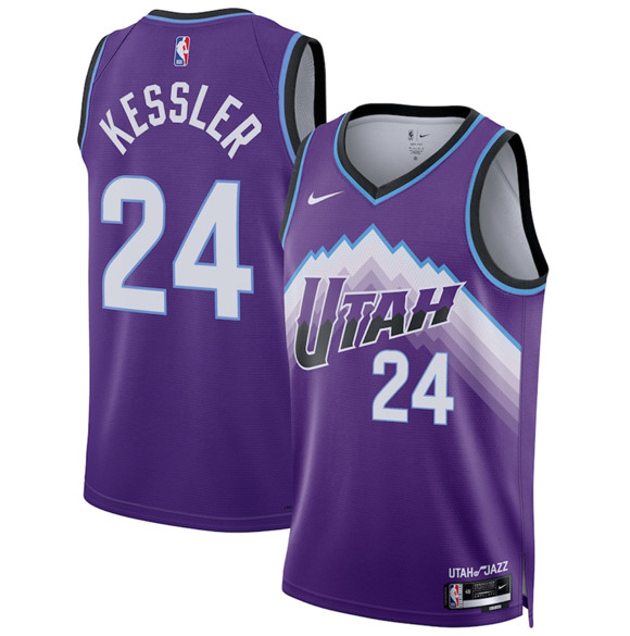 Utah Jazz #24 Walker Kessler Purple 2025 Icon Edition Stitched Jersey - Zenithce
