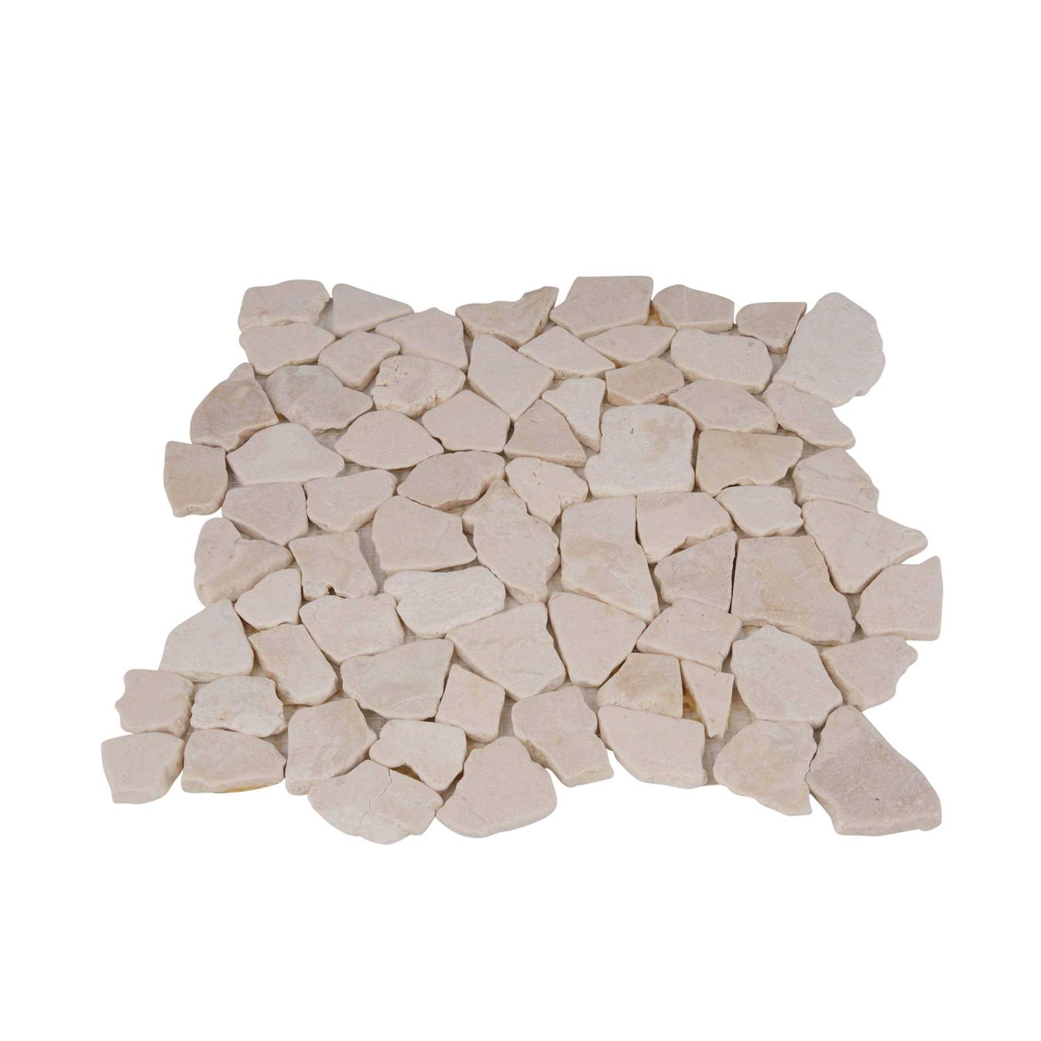 Rain Forest 12 in. x 12 Stone Mosaic Pebble Floor and Wall Tile - Zenithce