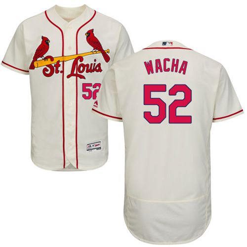 Cardinals #52 Michael Wacha Cream Flexbase Authentic Collection Stitched Jersey - Zenithce