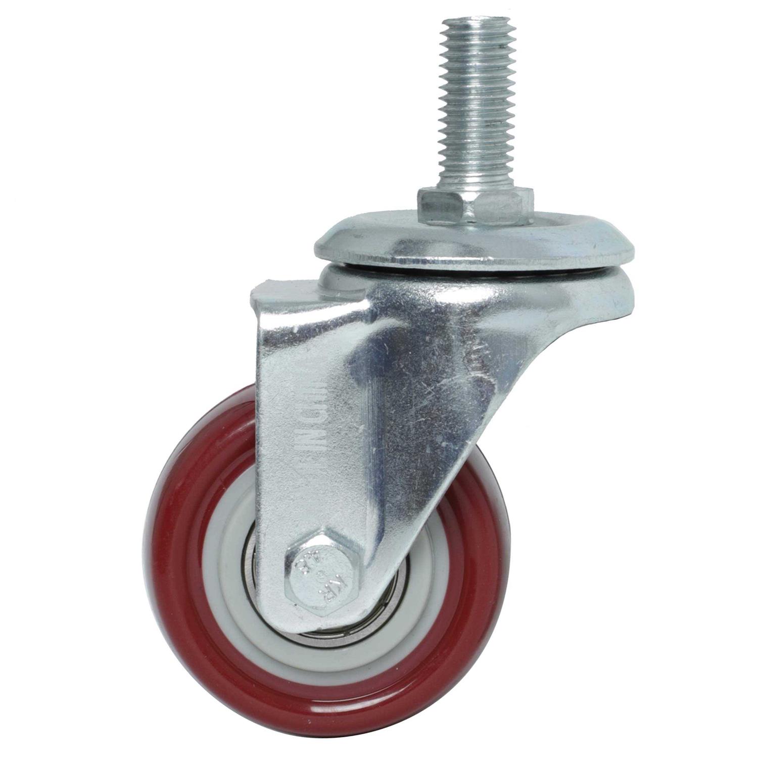 Finnhomy Swivel Caster Wheels 2 Inch Heavy Duty Threaded Stem Casters 1 Set of 4 Premium Polyurethane Wheels PU Load Bearing 800 - Zenithce
