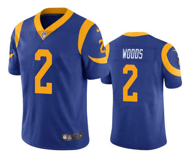 Los Angeles Rams #2 Robert Woods Blue Vapor Untouchable Limited Stitched Jersey - Zenithce