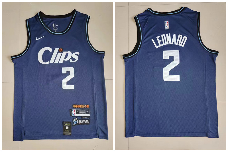 Clippers 2 Kawhi Leonard Navy 2023-24 City Edition Swingman Jersey - Zenithce