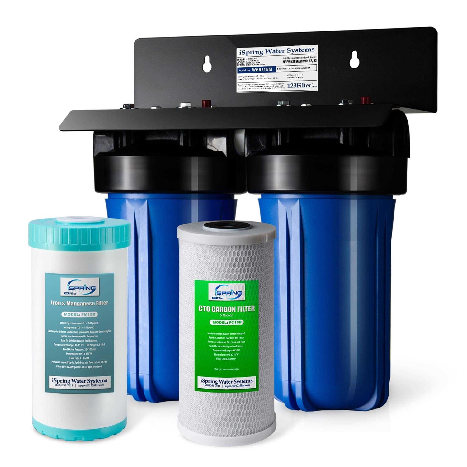 iSpring UVF55FS Whole House UV Water Filter with Smart Flow Sensor Switch - Zenithce