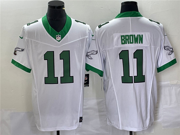 Philadelphia Eagles #11 A. J. Brown White 2023 F.U.S.E. Vapor Untouchable Stitched Jersey - Zenithce