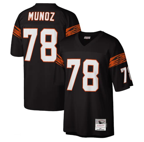 Cincinnati Bengals #78 Anthony Munoz Black Stitched Jersey - Zenithce