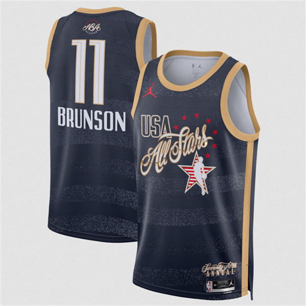 2026 All-Star #11 Jalen Brunson Navy Stitched Jersey - Zenithce