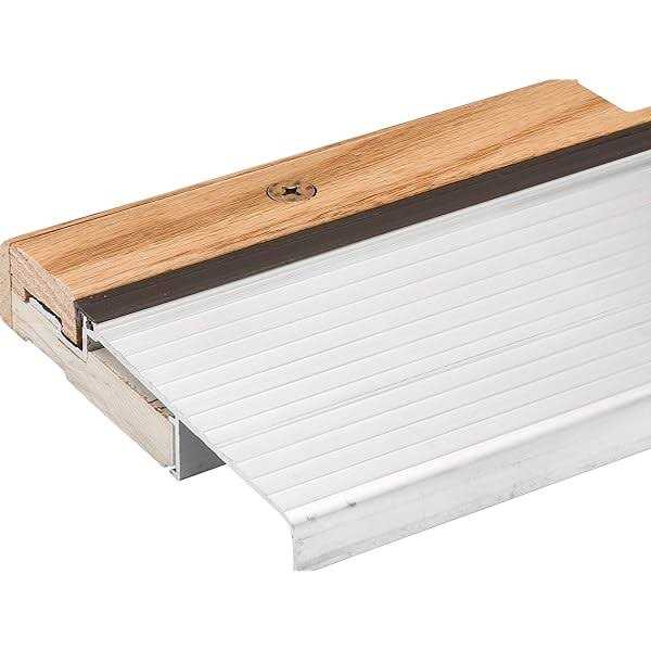 Randall Manufacturing Oak & Aluminum Adjustable Threshold 3 5/8 Wide Adjustable from 1 1/8 to 1 1/2 High - Zenithce