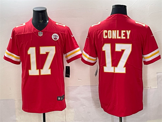 Kansas City Chiefs #17 Chris Conley Red Vapor Untouchable Limited Football Stitched Jersey - Zenithce