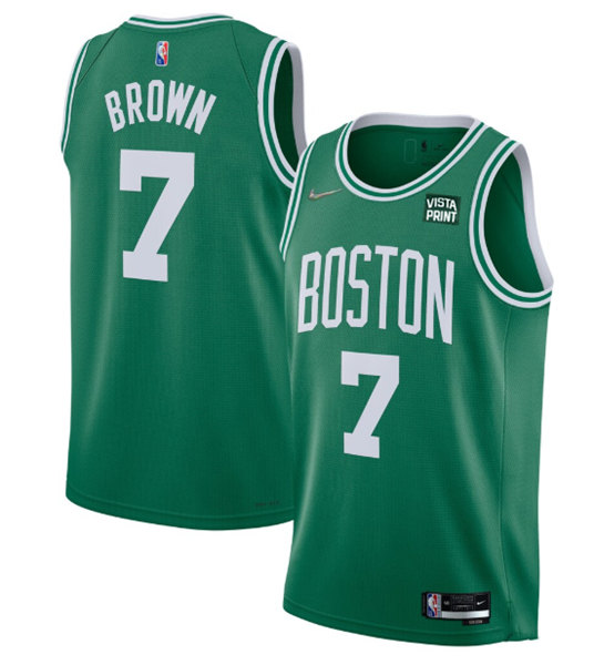 Boston Celtics #7 Jaylen Brown 75th Anniversary Green Stitched Jersey - Zenithce