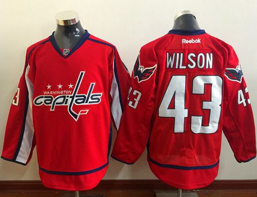 Capitals #43 Tom Wilson Red Home Stitched Jersey - Zenithce