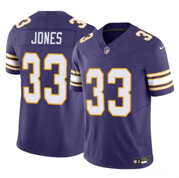 Minnesota Vikings #33 Aaron Jones Purple F.U.S.E. Vapor Untouchable Throwback Limited Stitched Jersey - Zenithce