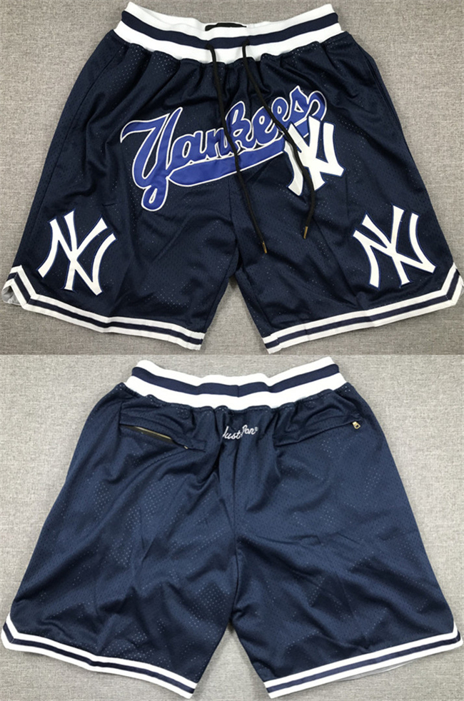 New Yok Yankees Navy Shorts (Run Small) - Zenithce