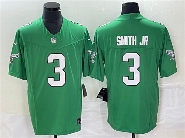 Philadelphia Eagles #3 Nolan Smith JR Green 2023 F.U.S.E. Vapor Untouchable Stitched Jersey - Zenithce