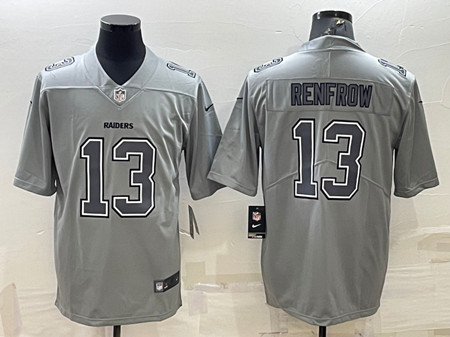 Las Vegas Raiders #13 Hunter Renfrow Gray Atmosphere Fashion Stitched Jersey - Zenithce