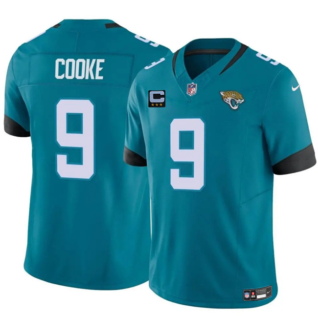 Jacksonville Jaguars #9 Logan Cooke Teal 2025 F.U.S.E. With 3-Star C Patch Vapor Untouchable Limited Stitched Jersey - Zenithce