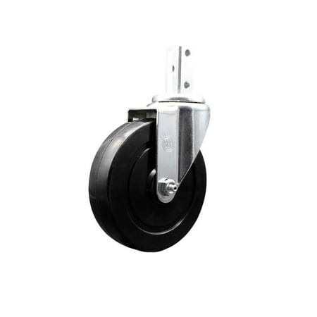 Swivel Square Stem Caster Set 4 w/3.5 x 1.25 Wheel - Zenithce