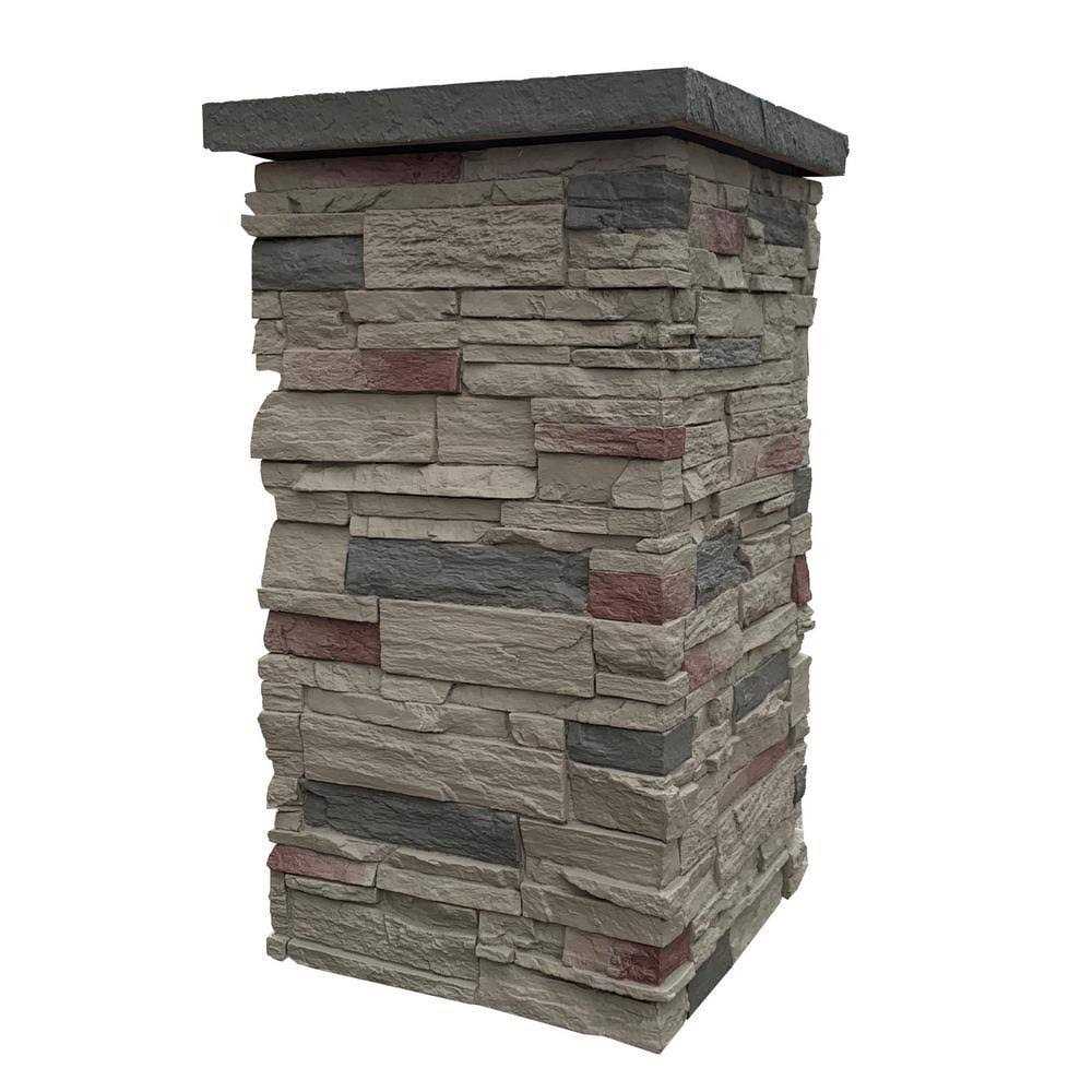 NextStone Faux Polyurethane Stone Column Wrap - Zenithce