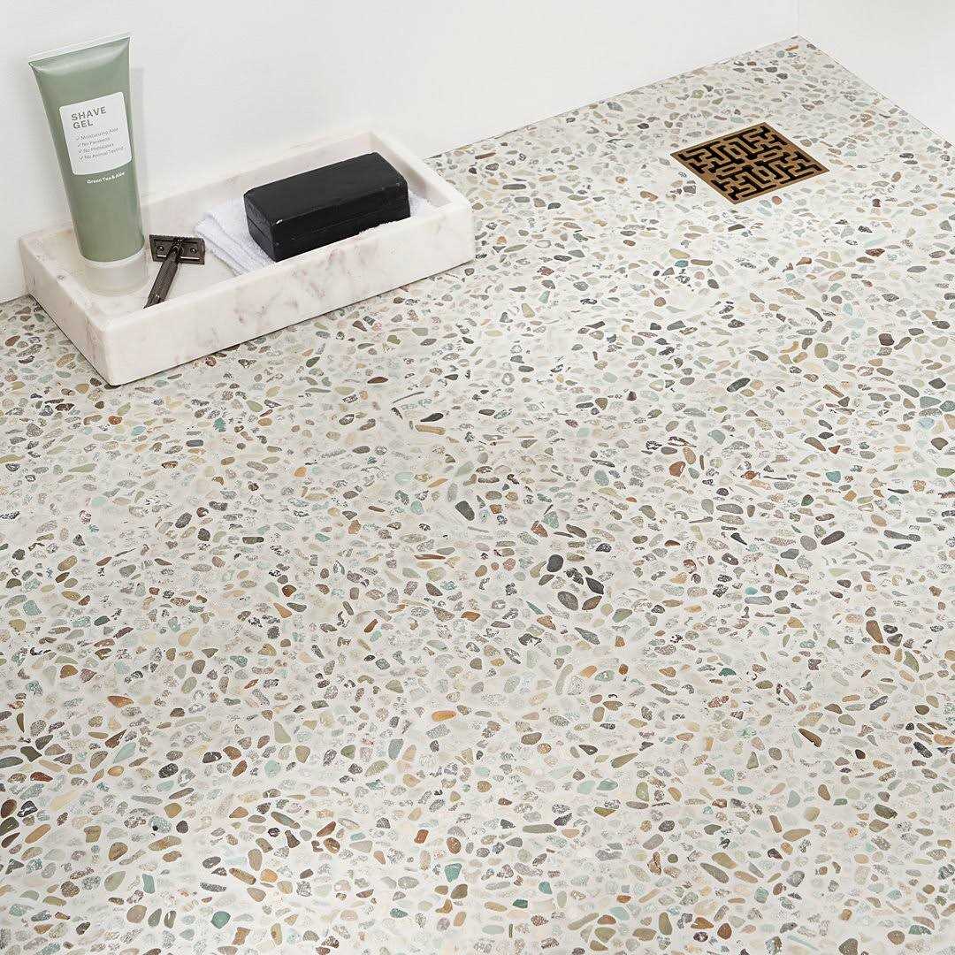 Ivy Hill Tile Countryside Micropebbles 11.81 in. x 11.81 Floor and Wall Mosaic - Zenithce