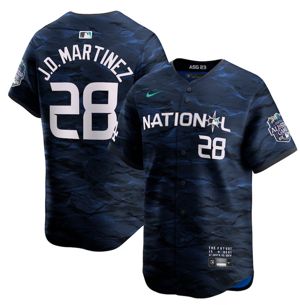 Los Angeles Dodgers #28 J.D. Martinez Royal 2023 All-Star Cool Base Stitched Jersey - Zenithce