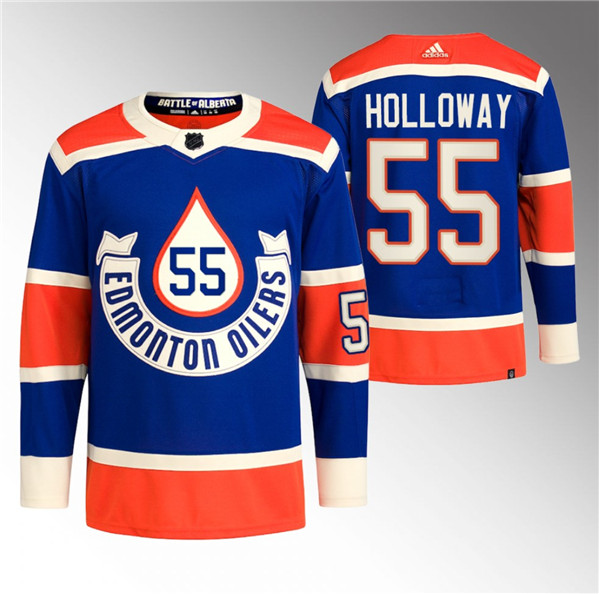 Edmonton Oilers #55 Dylan Holloway 2023 Royal Heritage Classic Primegreen Stitched Jersey - Zenithce