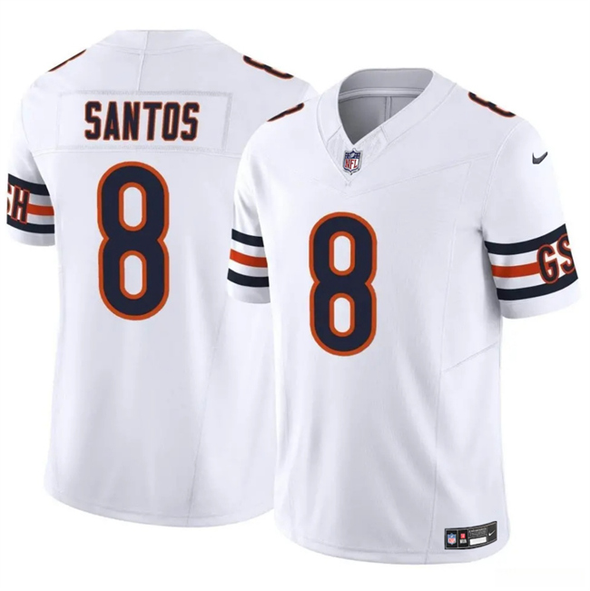 Chicago Bears #8 Cairo Santos White 2025 F.U.S.E. Vapor Untouchable Limited Stitched Jersey - Zenithce