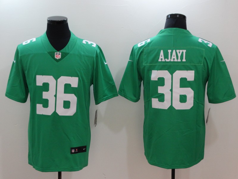Philadelphia Eagles #36 Jay Ajayi Green Throwback Vapor Untouchable Limited Stitched Jersey - Zenithce