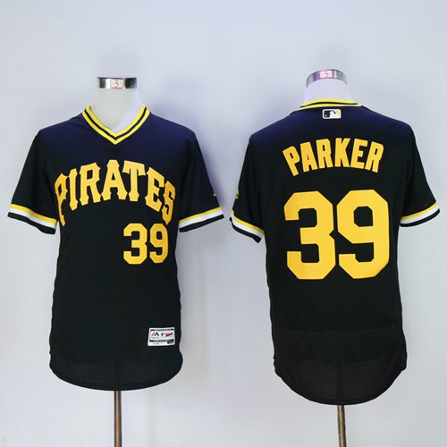 Pirates #39 Dave Parker Black Flexbase Authentic Collection Cooperstown Stitched Jersey - Zenithce