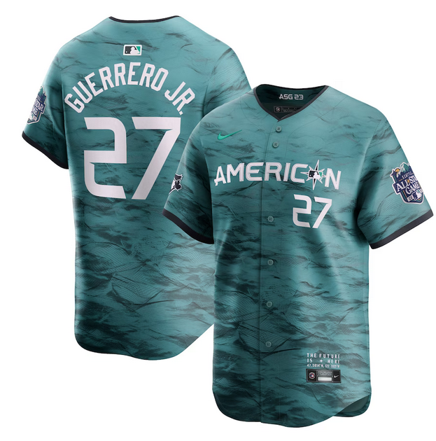 Toronto Blue Jays #27 Vladimir Guerrero Jr. Teal 2023 All-Star Cool Base Stitched Jersey - Zenithce