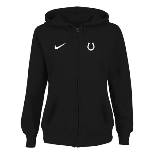Women's Indianapolis Colts Stadium Rally Full Zip Hoodie Black - Zenithce