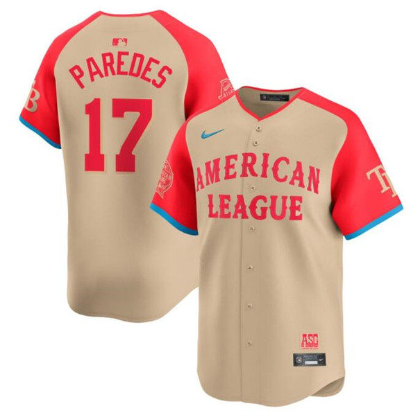 American League #17 Isaac Paredes Cream 2024 All-Star Limited Stitched Jersey - Zenithce