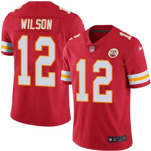 Chiefs #12 Albert Wilson Red Stitched Limited Rush Nike Jersey - Zenithce
