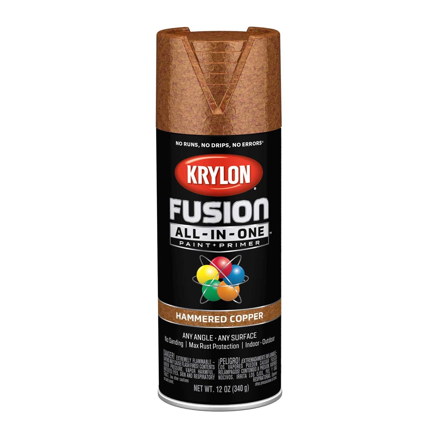 Krylon Fusion All-In-One Hammered Spray Paint & Primer K02782007 - Zenithce