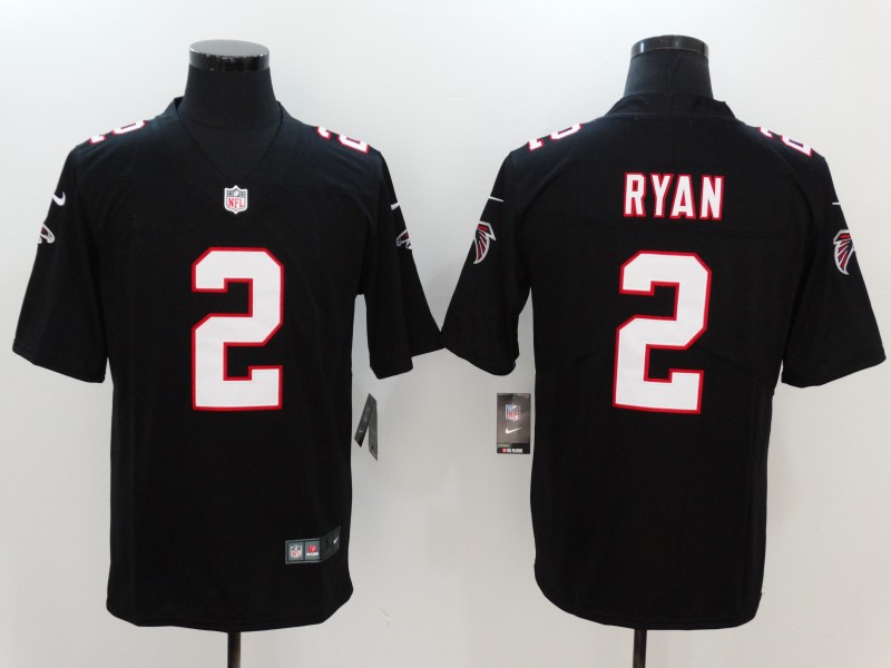 Falcons #2 Matt Ryan Black Vapor Untouchable Player Limited Jersey - Zenithce