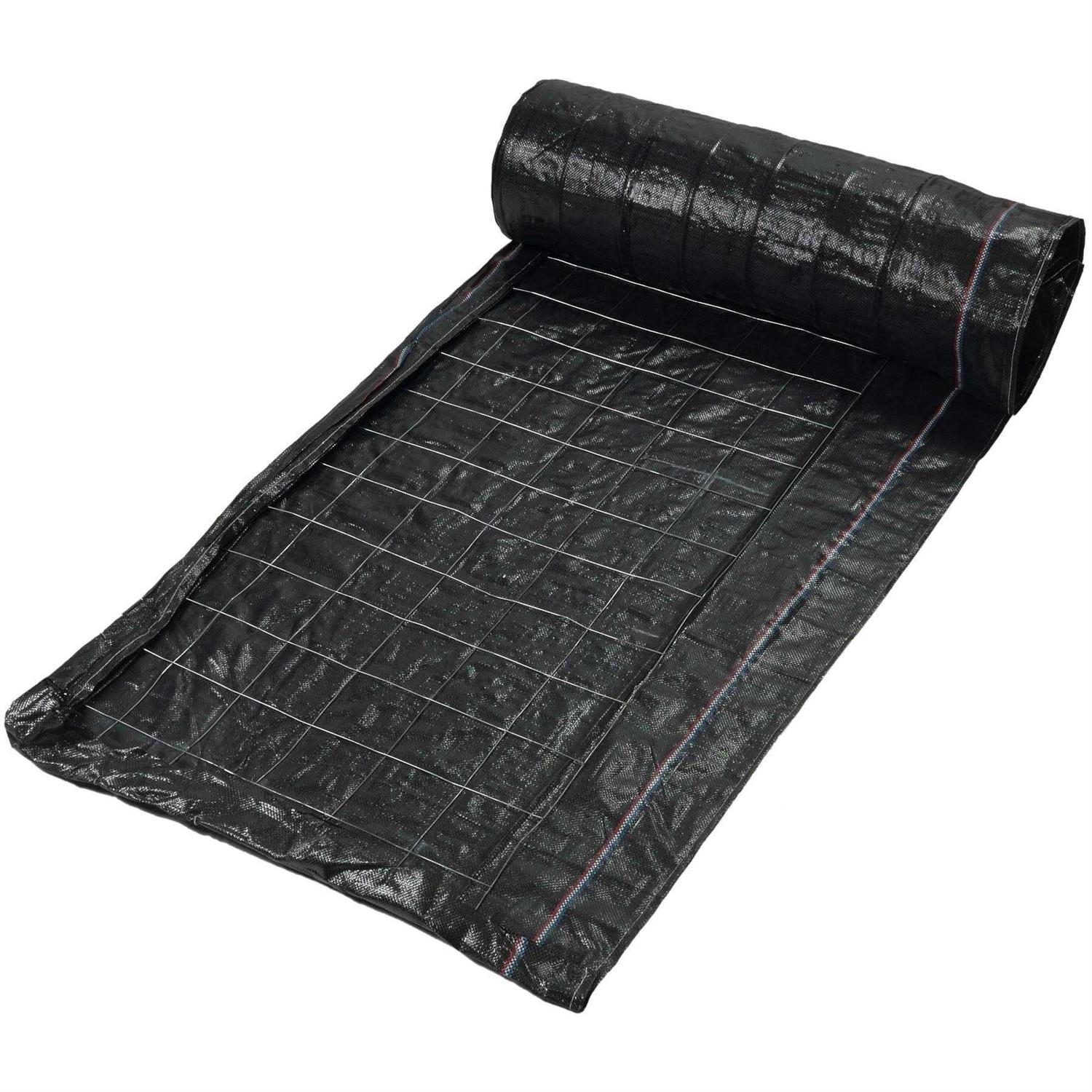 Mutual Industries 100 ft. Black Wire Backed Silt Fence - Zenithce