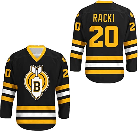 Thunder Bay Bombers #20 Carl Racki Black Stitched Jersey - Zenithce